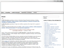 Tablet Screenshot of conflictresolution.com